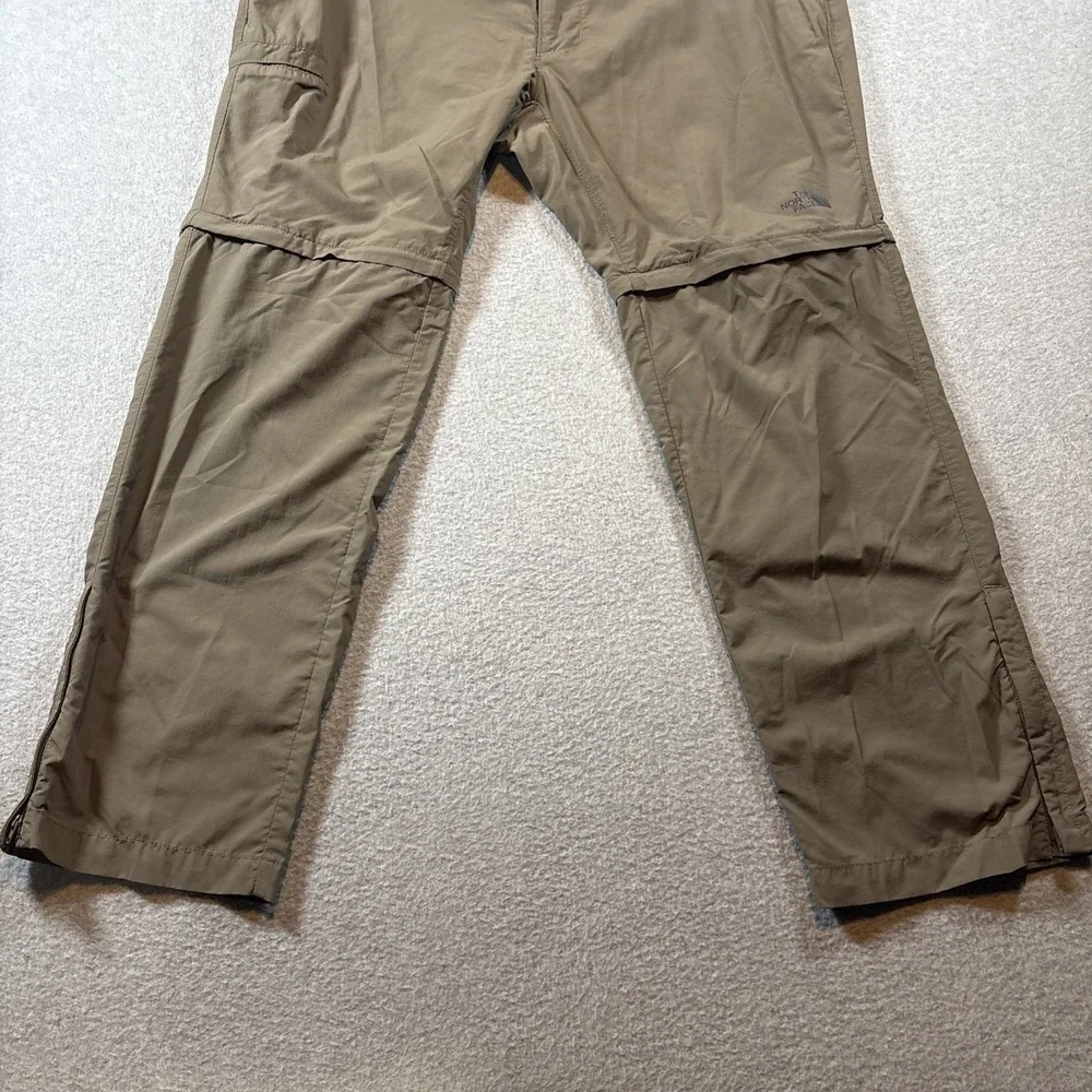The North Face Pants Mens 38 (38x30)Brown Convertible Zip Off Hiking Outdoors
